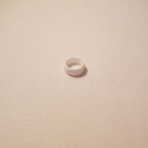 Men’s White Silicone Wedding Ring Size 9